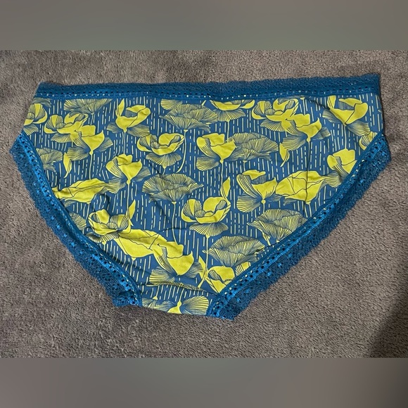 Women's Floral Print Cotton Bikini Underwear Auden size M - Picture 2 of 4